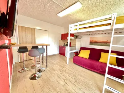 Un ou plusieurs lits dans un hébergement de l'établissement ~ Le riad ~ Studio 1/4 Pers, porte du Futuroscope