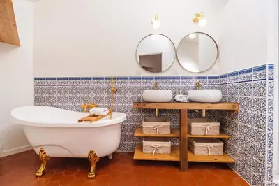 Salle de bains dans l'établissement LE GRAND FRANC gite cosy proche tous commerces