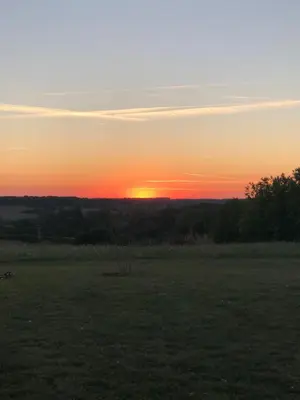 Lever ou coucher de soleil vu de l'appartement ou à proximité