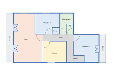 Plan de l'établissement 178A - T3 Tout Confort du Gond - 70 m2