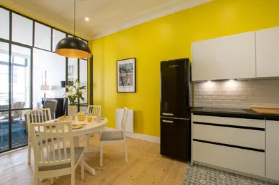 Cuisine ou kitchenette dans l'établissement L'Amiral T3 de 100m2 tout neuf