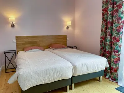 Un ou plusieurs lits dans un hébergement de l'établissement L'Amiral T3 de 100m2 tout neuf
