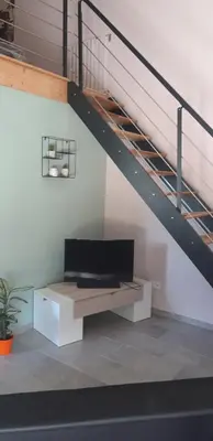 Télévision ou salle de divertissement dans l'établissement L orchidée