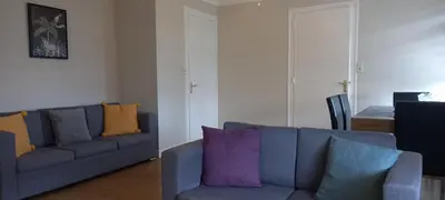 Coin salon dans l'établissement 3-Bed House - Sleeps 6 - Garden Balcony Parking