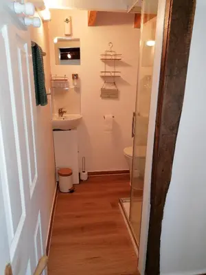 Salle de bains dans l'établissement La Brenatière