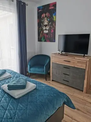 Un ou plusieurs lits dans un hébergement de l'établissement Angoulême Nord location Chambre indépendante