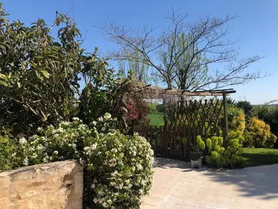 Jardin de l'établissement 3 self-contained gites with pool and games room
