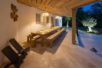 Coin salon dans l'établissement Villa Martinière