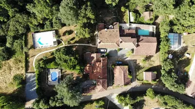 Vue panoramique sur l'établissement LA LAUJERE Chambre d'hôtes HARMONIE