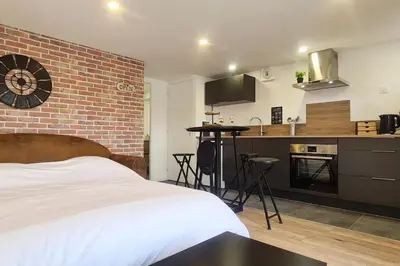 Cuisine ou kitchenette dans l'établissement L'Atelier d'Emilie