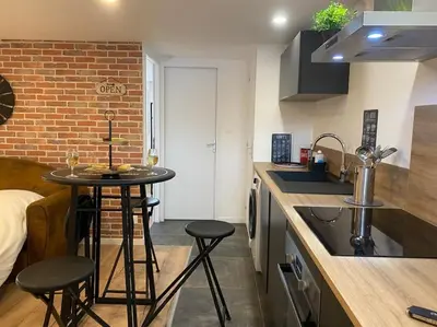 Cuisine ou kitchenette dans l'établissement L'Atelier d'Emilie