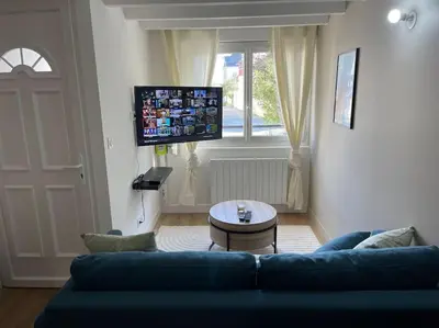Télévision ou salle de divertissement dans l'établissement Le p tit Marin proche marché central et gare SNCF- wifi haut débit -