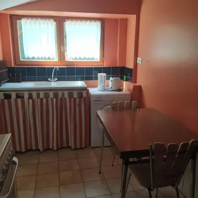 Cuisine ou kitchenette dans l'établissement gite des Ecuries du Seillery