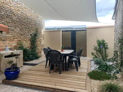 Terrasse ou espace extérieur de l'établissement GITE L’INTEMPOREL