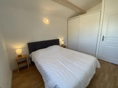 Un ou plusieurs lits dans un hébergement de l'établissement Maison calme récente à Fouras - 6 pers. - FR-1-709-40