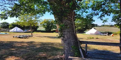 Paysage naturel près de le camping