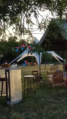 Jardin de l'établissement Camping La Petite Houmée