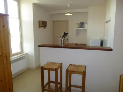 Cuisine ou kitchenette dans l'établissement Les coquelicots