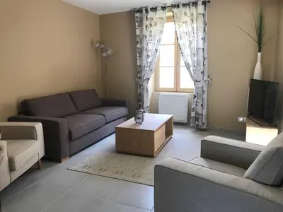 Coin salon dans l'établissement Le relais postal