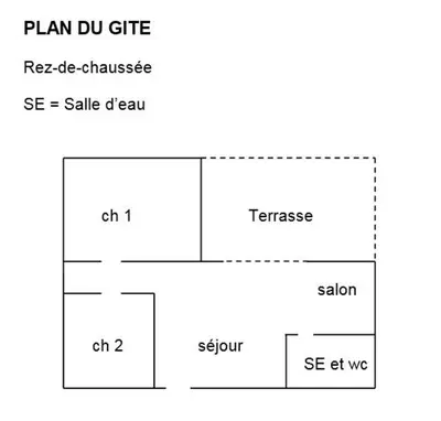 Plan de l'établissement Hibiscus la vallee des noyers