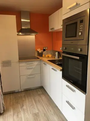 Cuisine ou kitchenette dans l'établissement Mandarine la vallee des noyers