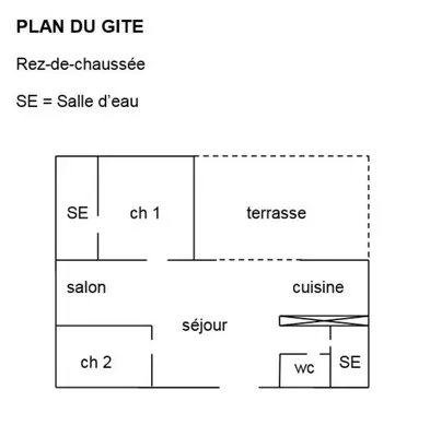Plan de l'établissement Pistache la vallee des noyers