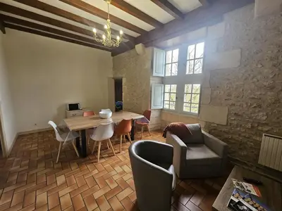 Coin salon dans l'établissement Chateau d'ayron