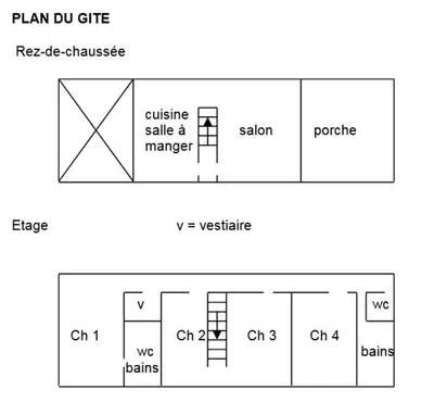 Plan de l'établissement La maison du regisseur