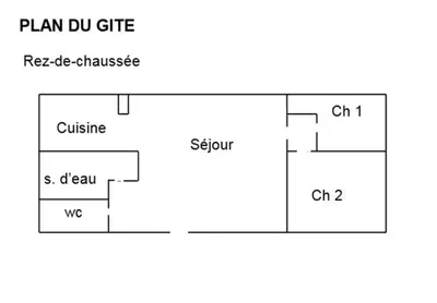 Plan de l'établissement Le gite du porche