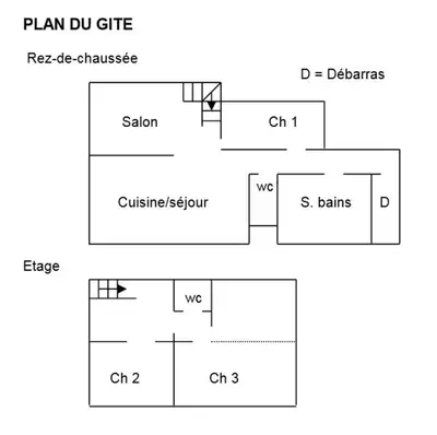 Plan de l'établissement Chez l'antoinette