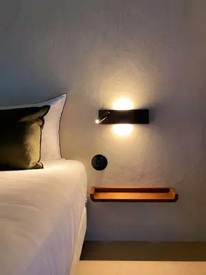 Un ou plusieurs lits dans un hébergement de l'établissement L'authentik petit hôtel, Le Refuge de Mamie Yo