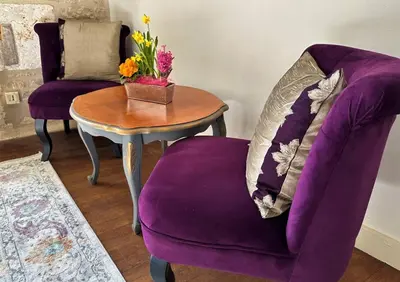 Coin salon dans l'établissement Happiness Verteuil sur Charente