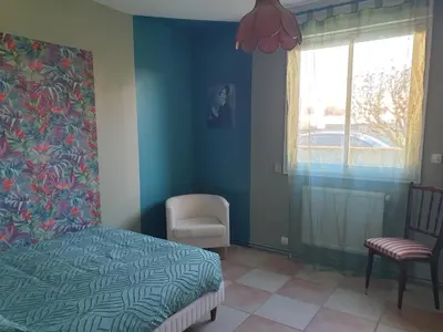 Un ou plusieurs lits dans un hébergement de l'établissement maison piscine